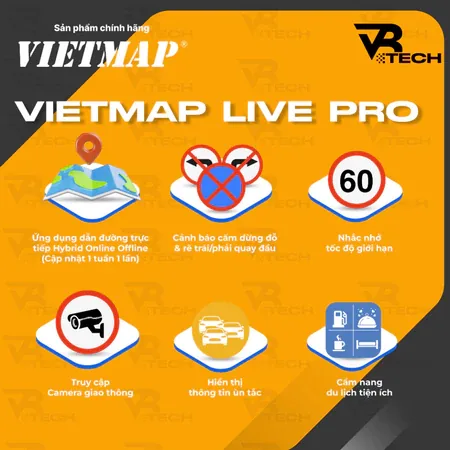 Thẻ Vietmap Live Pro Chính Hãng 2026 | Cảnh Báo Tốc Độ | Camera Phạt Nguội | Dùng Trên Điện Thoại, Android Box, Màn Hình Ô Tô - thumbnail 2